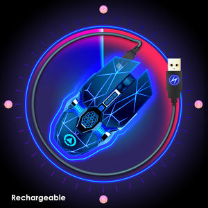 A7 2,4g Usb Wireless <span class=keywords><strong>Precio</strong></span> promocional 1600 Dpi Alfombrilla de ratón con cable <span class=keywords><strong>Gamer</strong></span> para computadora portátil - Product Image 3