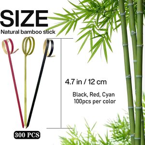 Tự nhiên tre trái cây <span class=keywords><strong>Picks</strong></span> sping Vòng thanh dùng một lần cho cocktail và quán bar công cụ thiết lập - Product Image 2