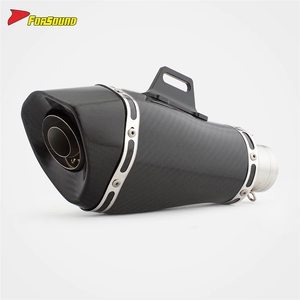 Pot d'échappement universel pour moto Forsound Factory, prix de gros, 51 mm, en fibre de <span class=keywords><strong>carbone</strong></span>, style <span class=keywords><strong>Yoshimura</strong></span>, <span class=keywords><strong>silencieux</strong></span> à enfiler - Product Image 1