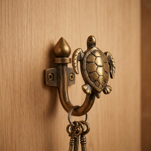 AK Brass Tortoise Safari Design Brass Wall <b>Hook</b> Gold Finish Metal <b>Decorative</b> <b>Coat</b> Hanger Wall Mounted <b>Hook</b> for Home Decor - Product Image 2