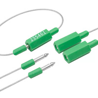 Precinto de seguridad de alambre de acero de alta calidad imprimible para tanques, precinto de seguridad a prueba de manipulaciones, abrazadera de cable