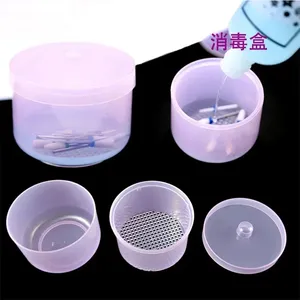 <b>Nail</b> Art Drill Bits Grinding Head Sterilizer Disinfection Box <b>Nail</b> <b>Tool</b> Cleaning Box Manicure Storage Case Clipper Accessories - Product Image 6