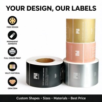 Meilleur prix pour les rouleaux d'étiquettes adhésives permanentes imprimées sur mesure avec laminage mat