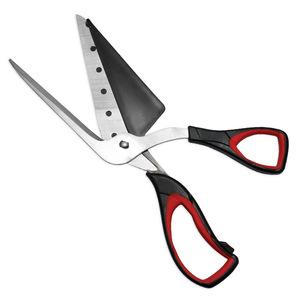 <b>Kitchen</b> <b>Scissor</b> Stainless Steel Black Red Elbow Shape For Home Use Bulk Specification - Product Image 3