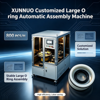 Système d'assemblage de joints toriques entièrement automatique de grande taille XUNNUO avec moteur 220V et garantie d'un an pour les solutions d'étanchéité