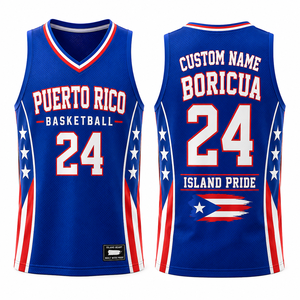 Maillot de basket-ball de Porto Rico personnalisé avec nom et numéro, maillot de sport en mesh, fierté de l'île, esprit d'équipe, vêtements - Product Image 4