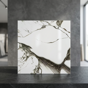 Carreaux de sol en céramique mate rustique 400x400mm, semi-porcelaine, émaillés numériquement, antidérapants, pour la décoration intérieure - Product Image 5