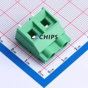 MX950-9.5-02P-GN01-Cu-PS-A Screw Terminal Block Through hole Component (THT),P=9.5mm Connector 1x2P 9.5mm Green Through Hole - Product Image 1