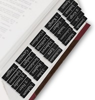 Fournitures d'étude et de journalisation : Onglets personnalisés en chêne laminé style bohème avec résumés de livres, personnalisation prise en charge