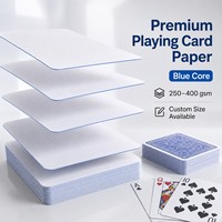 Rouleaux de carton bleu 350/360/370g pour cartes à jouer haut de gamme, casino, poker et impression TCG – Fournisseur d'usine