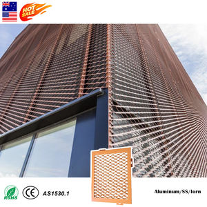 מפעל אספקת אדריכלי ריתוך anodized חור קטן נירוסטה גיליון נטו מורחבת רשת מתכת לקניון - Product Image 1