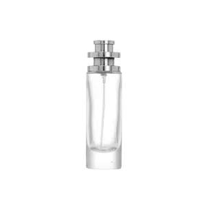 Boş yeni tasarım şeffaf kozmetik sis sprey şişeleri özel 30ml 50ml 100ml lüks parfüm cam şişe