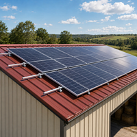 Support de toit solaire en aluminium anodisé à installation rapide, résistant aux vents de 60 m/s, pour orientation portrait/landscape (vente en gros)