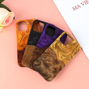 เคสโทรศัพท์มือถือไม้เรซิ่นที่กำหนดเองธรรมชาติที่เป็นเอกลักษณ์สำหรับ <span class=keywords><strong>iPhone</strong></span> XR <span class=keywords><strong>XS</strong></span> <span class=keywords><strong>MAX</strong></span> 12 8PLUS 11เคสกัน<span class=keywords><strong>น้ำ</strong></span>เคส TPU PC - Product Image 2