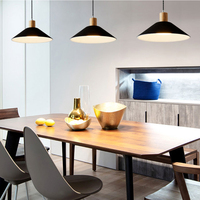 Luminaire suspendu minimaliste en feutre, abat-jour en PET recyclé pressé à chaud, forme personnalisable pour la décoration de café, bar, restaurant