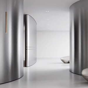 Panneau mural en placage métallique PVC au charbon de bambou, <span class=keywords><strong>décoration</strong></span> intérieure moderne pour <span class=keywords><strong>chambre</strong></span> à coucher, salon, salle <span class=keywords><strong>d</strong></span>'école, hôtel - Product Image 1