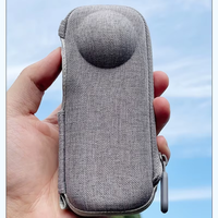 Sac de rangement en cuir personnalisable, étui de protection portable décontracté pour caméra d'action Insta 360