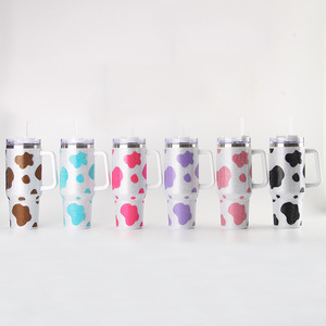 Giáng Sinh 40 Oz 40 Oz Thép Không Gỉ Cách Điện Kim Cương Bling Rhinestone Cốc Cốc Với Xử Lý Rơm Nắp Long Lanh Nước Bò - Product Image 3