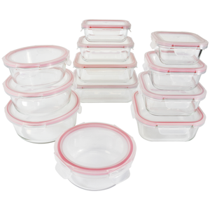 Kitchen Food Storage Container Insulated Glass Bento <strong>Box</strong> Refrigerator <strong>Frozen</strong> <strong>Lunch</strong> <strong>Box</strong> with Plastic Integrated Cover Lock Seal - Product Image 1