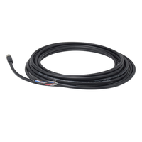 Conector Circular M8 de 6 Pines, Codificado, Impermeable IP67, Recto, Hembra, Arnés de Cableado de Alimentación, Sin Blindaje, Modulable, 2A, Automotriz