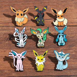 Broche Pokémon Famille Eevee, Badge Pokémon Forme d'Évolution Ultime d'Eevee, Accessoire Pokémon - Product Image 2