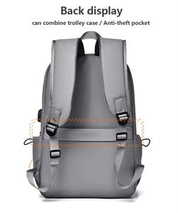 Mochila de moda para ordenador portátil de negocios de gran capacidad, mochila impermeable para hombres - Product Image 4