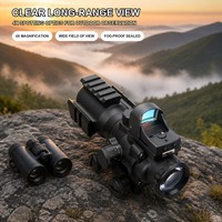 Télescope monoculaire à fibre optique 4x avec réticule éclairé, corps en alliage d'aluminium, idéal pour l'extérieur – Vente directe usine