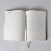 Portable A5 cahier à couverture rigide planificateur de couverture en papier Simple pour le travail étudiants entreprise petite taille pour transporter et offrir des cadeaux