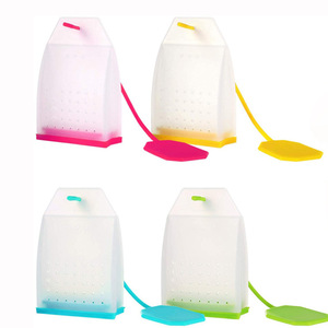 Infuseur à thé en silicone coloré de style sac à main pour thé en vrac - Product Image 5