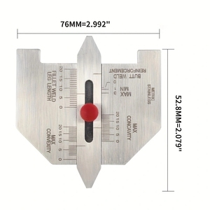 Herramientas de Soldadura, Calibrador de Soldadura Automático Ajustable, Calibrador de Soldadura de Espiga, Calibrador Métrico, Regla de Medición, Cinta Métrica - Product Image 2