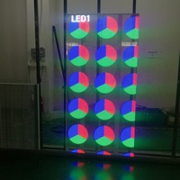 Прозрачная светодиодная пленка для витрин магазинов, стеклянная LED-экранная панель для рекламы в торговых центрах