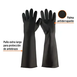 Boîte de 6 gants en latex industriels, taille G, TRUPER - Product Image 2
