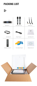 Whole Set Karaoke <strong>System</strong> Karaoke Machine+Power Amplifier+<strong>Speaker</strong>+<strong>Wireless</strong> <strong>Microphone</strong> - Product Image 5