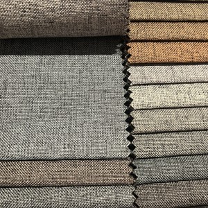 Hot Sales 100% Polyester Heavyweight Linen <strong>Sofa</strong> <strong>Fabric</strong> Woven Yarn Dyed Breathable Linen <strong>Fabric</strong> for <strong>Sofa</strong> - Product Image 2