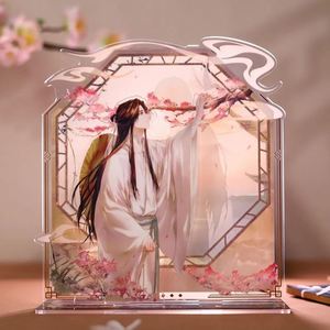 Figura Miniatura con Temática de Anime, Base Transparente, Tamaño Pequeño, Decoración de Escritorio, Esquinas Redondeadas, Segura, Decoración del Hogar, Regalo Empresarial, Juguetes - Product Image 4