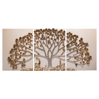 Grande taille arbre doré 3d décoration de la maison pour mur en gros à la main mode tenture murale luxe 3D peinture décor