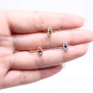 Gaby Body Jewelry Nuevo diseño Devil Eyes Faux Nariz Anillos Sin perforación Latón Nariz Puños <span class=keywords><strong>Aro</strong></span> para fiesta - Product Image 2