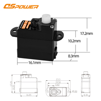 Moteur numérique micro en plastique 2G sans noyau pour avion RC F3P à voilure fixe, UAV, jouet électrique et pince robotique