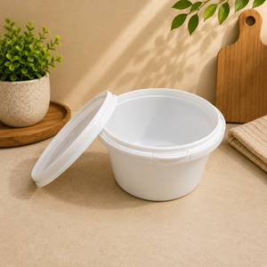 Recipientes Redondos Premium para Almacenamiento de Alimentos con Tapas Herméticas a Prueba de Fugas, Recipientes Duraderos para Almacenamiento de Alimentos para Uso en Restaurantes y en el Hogar - Product Image 1