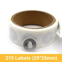 Étiquette autocollante NFC Ntag215, 13.56MHz, ISO14443A, étiquette RFID auto-adhésive, carte électronique NFC ronde programmable pour jeu, 50/100 pièces