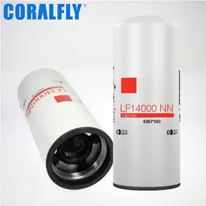 Coralfly filtro de óleo semi caminhão 4367100 freightliner, filtro de óleo lf14000nn para lf14000nn