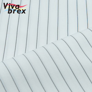 Tissu rayé <span class=keywords><strong>haut</strong></span> <span class=keywords><strong>de</strong></span> <span class=keywords><strong>gamme</strong></span> en spandex premium 2026, matière rayée <span class=keywords><strong>de</strong></span> mode, mélange 200 g/m², respirant, pour vêtements et <span class=keywords><strong>ameublement</strong></span>, faible MOQ - Product Image 6