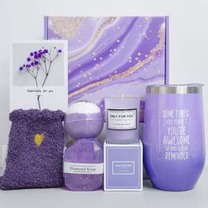 Set Regalo per Donne con Tazza da Caffè e Candela Profumata alla Lavanda, per Relax, Apprezzamento Dipendenti, Auguri di Pronta Guarigione - Product Image 1
