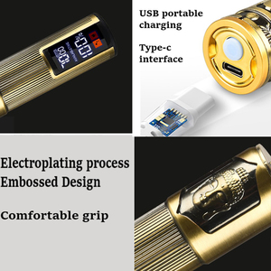 เครื่องเล็มผมสำหรับผู้ชายใช้ในครัวเรือนชาร์จ USB ได้สะดวกพร้อมเครื่องตัดแบตเตอร์รี่ทรงพลัง - Product Image 4