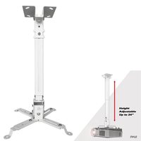 Support de projecteur mural universel HTP de haute qualité, rotatif, réglable en hauteur, 43-65 cm, support de plafond