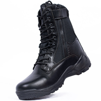 Bottes de travail d'extérieur à lacets, tissu respirant, semelle en caoutchouc antidérapante pour utilisation sur le terrain