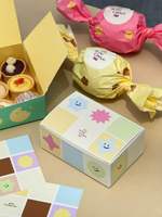 Boîte en papier personnalisée pour emballages de boulangerie, boîte à pâtisserie à emporter, taille et design personnalisés, sac en papier