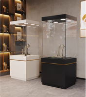 Vitrine de présentation de bijoux en verre, comptoir d'exposition pour musée, vitrine pour téléphones portables, présentoir d'antiquités, conteneur minimaliste