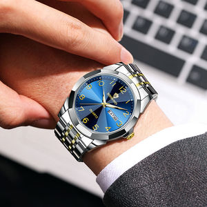 Binbond B4233 4233 Business Casual <b>Men</b> Quartz Wrist <b>Watch</b> Stainless Steel Luminous Calendar Waterproof Luxury Male <b>Watch</b> for Man - Product Image 2