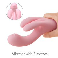 Juguetes Sexuales para Adultos 3 en 1, Dildo Vibrador de Silicona con Movimiento de Empuje, Juguetes Sexuales para Mujeres, Estimulación del Clítoris, Herramientas de Masturbación
